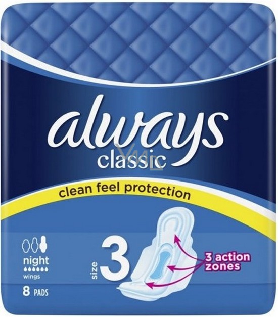 Олвейс CARE PRODUCTS Always pads classic night, 8pcs 0837