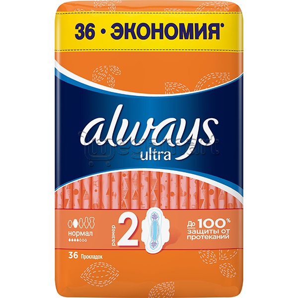 Олвейс CARE PRODUCTS Always pads ultra normal econ., 36pcs (8330)