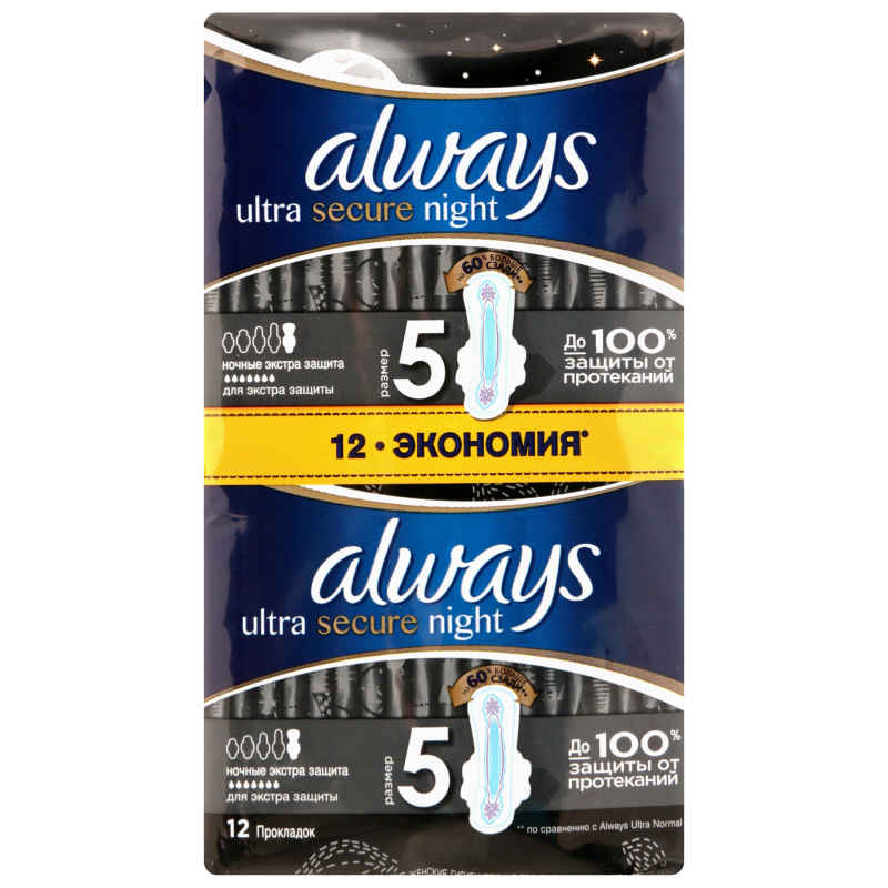 Олвейс CARE PRODUCTS Always ultra extra night pads 12pcs