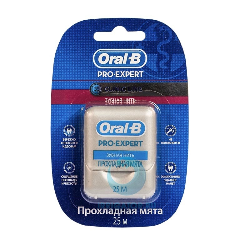 Орал CARE PRODUCTS Oral B dental floss clinic line cool mint, 25մ