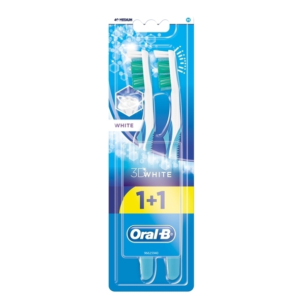 Орал CARE PRODUCTS Oral B toothbrush 3D white1+1 40 MEDIUM
