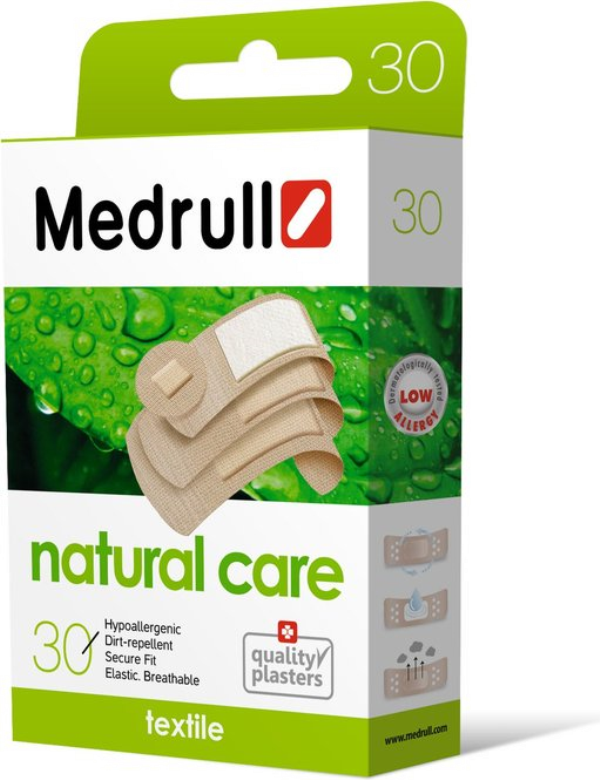 Лейкопластырь MEDICAL SUPPLIES Bactericidal adhesive plaster Natural Care N20+10*