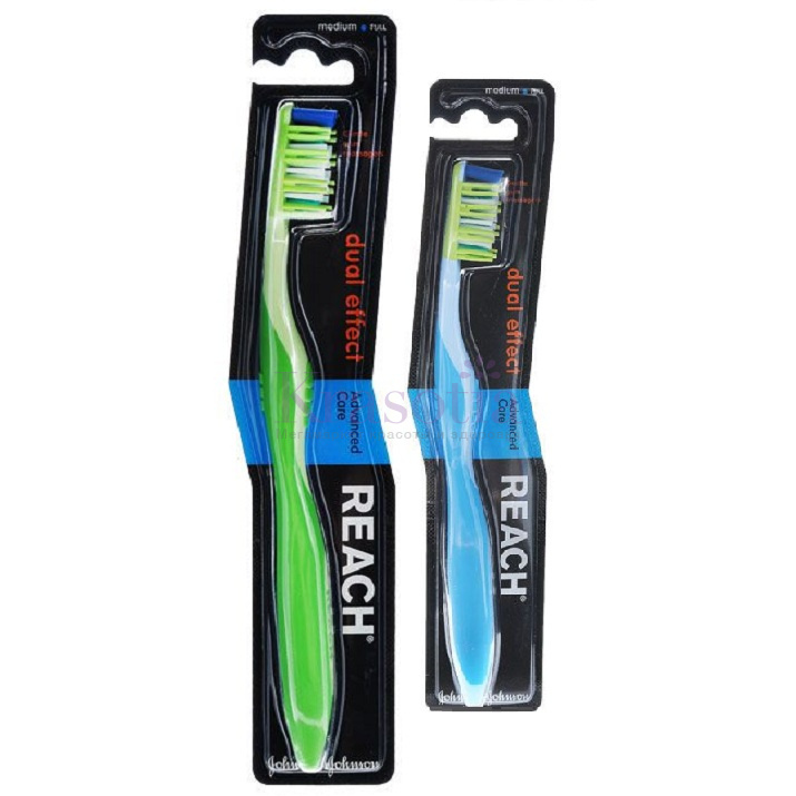 Рич CARE PRODUCTS Reach Dual Effect medium toothbrush 1+1