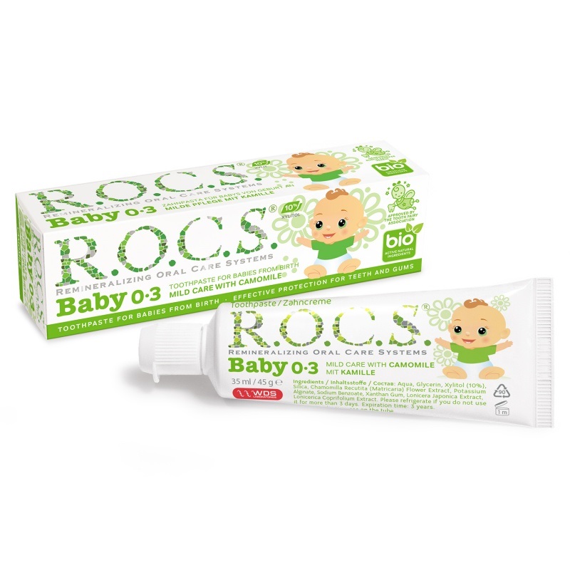 Рокс CARE PRODUCTS Roks toothpaste baby fragrant chamomile 0-3 35ml