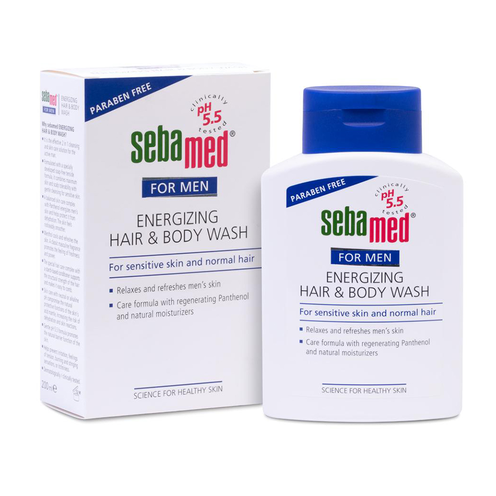 Себамед CARE PRODUCTS Sebamed energizing hair and body wash for men 200ml