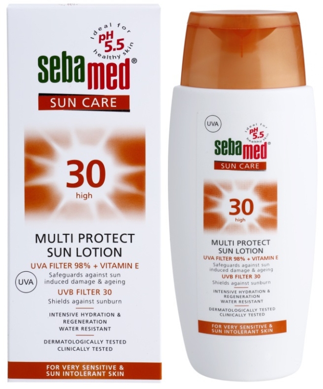 Себамед СРЕДСТВА ПО УХОДУ Себамед Sun care Солнцезащитный лосьон SPF30 150мл 2070