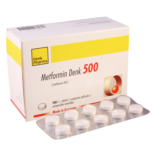 Метформин ЛЕКАРСТВЕННЫЕ СРЕДСТВА Метформин-Денк таблетки 500мг x 100