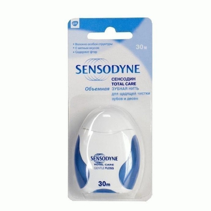 Сенсодин CARE PRODUCTS Sensodin dental floss for cleaning teeth and gums 30m