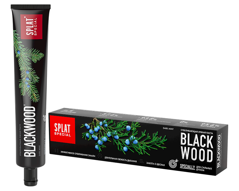 Сплат ԽՆԱՄՔԻ ՄԻՋՈՑՆԵՐ Սպլատ ատամի մածուկ blackwood 75մլ