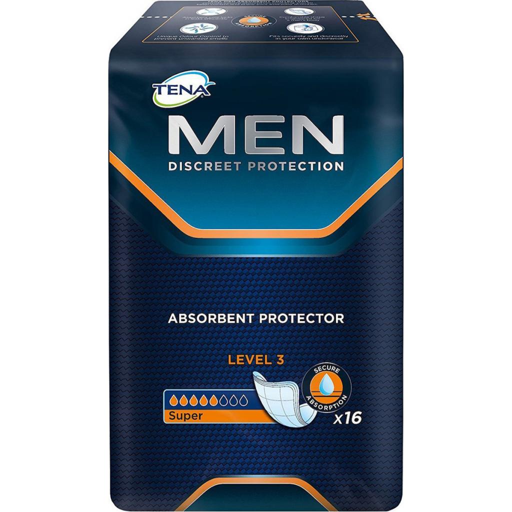 Тена CARE PRODUCTS Tena men pads 3 super 16pcs