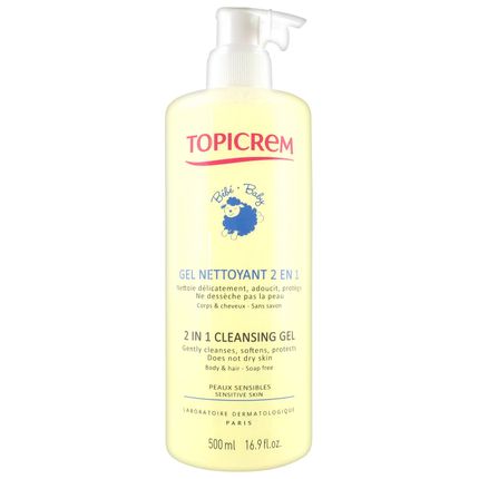 Топикрем CARE PRODUCTS Topicrem 2 i n 1 body and hair cleansing gel for all skin types 500ml