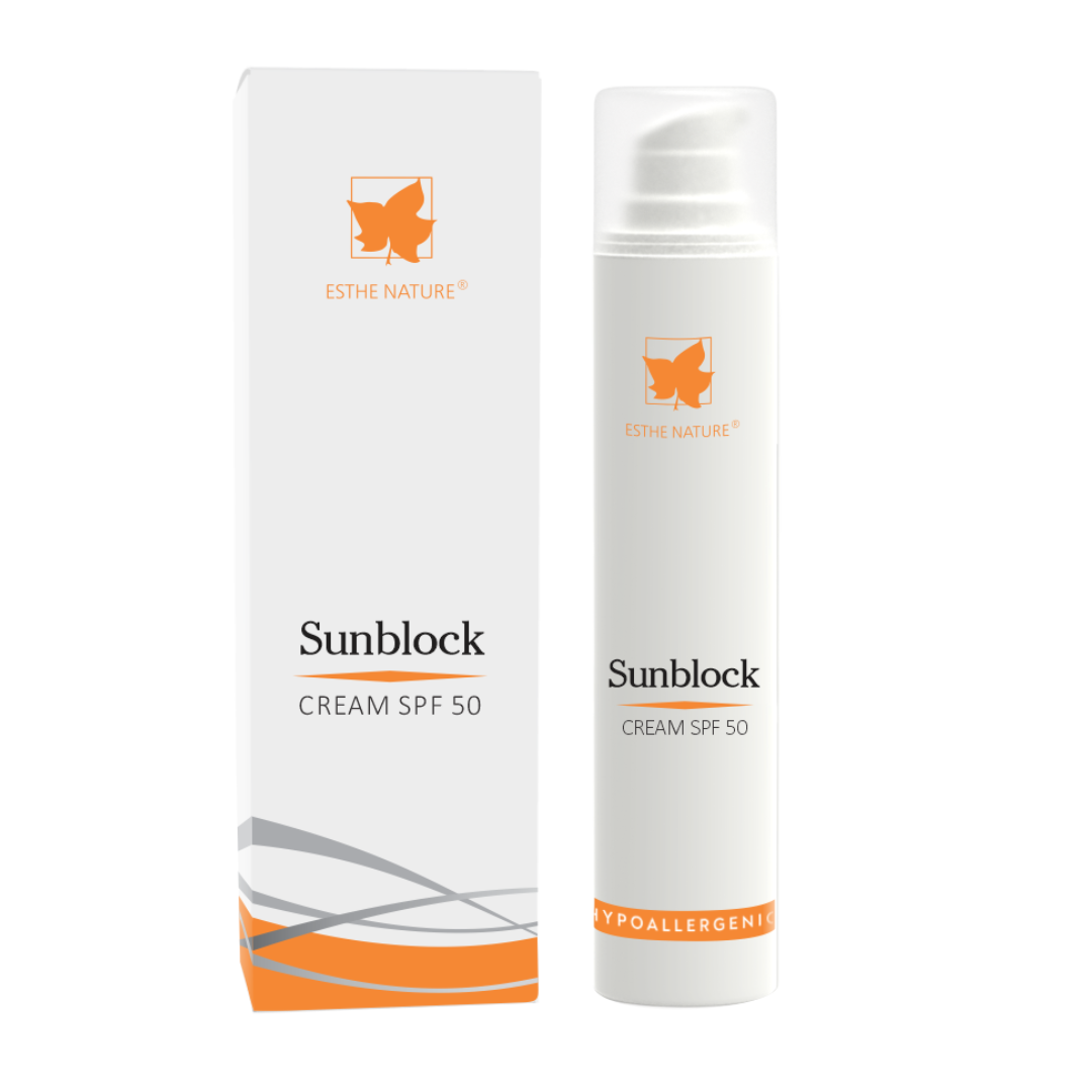 Эсте CARE PRODUCTS Esthe Nature SUNBLOCK SPF50 sun protection cream, 50ml