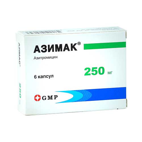 Азимак MEDICINES Azimac 250mg capsules x 6