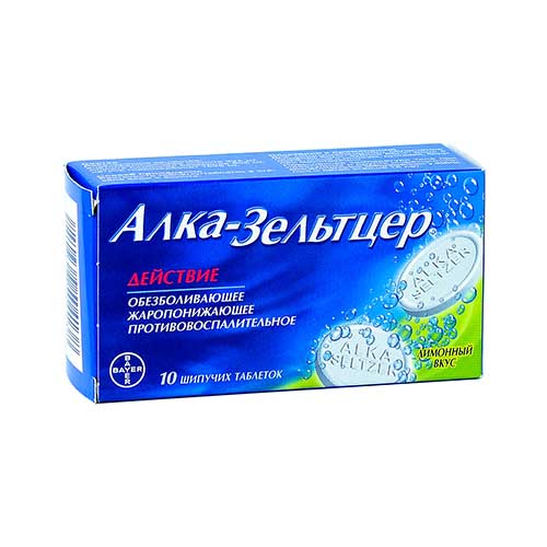 Алка MEDICINES Alka-Seltzer effervescent tablets N10