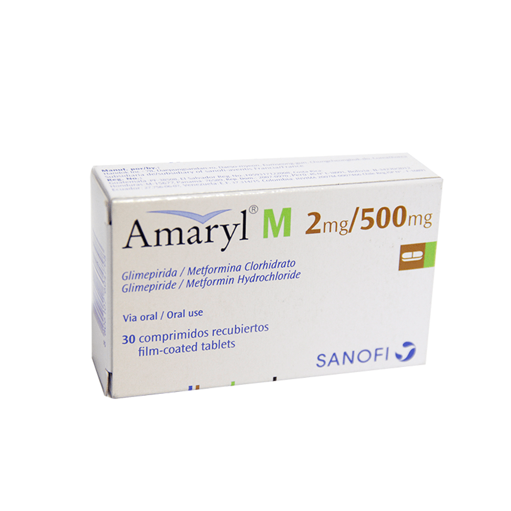 Амарил MEDICINES Amaryl M tablets 2mg/500mg x 30
