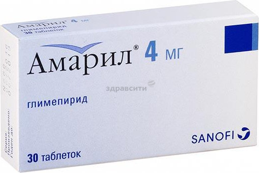 Амарил MEDICINES Amaryl tablets 4mg x 30