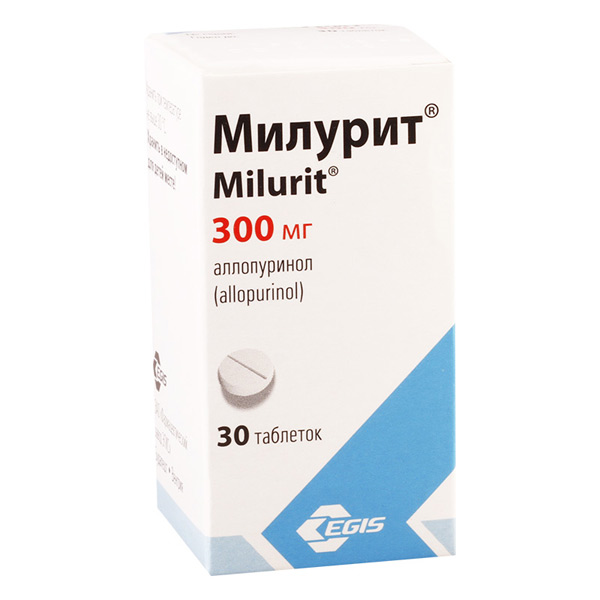 Милурит ԴԵՂՈՐԱՅՔ Միլուրիտ դեղահատեր 300մգ x 30