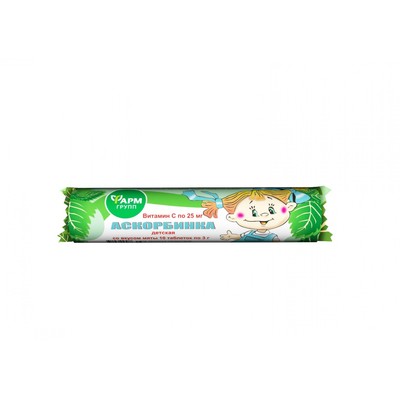 Аскорбинка ЛЕКАРСТВЕННЫЕ СРЕДСТВА Аскорбинка со вкусом мяты 3г таб.N10