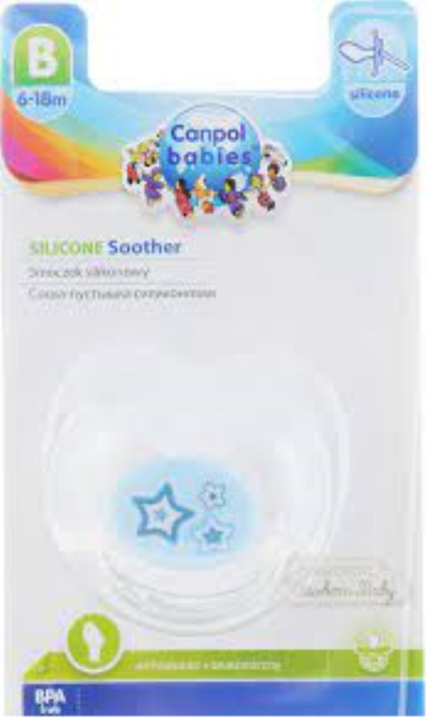 Канпол FOR KIDS Canpol soother silicone symmetrical. 0-6m Newborn baby 4237