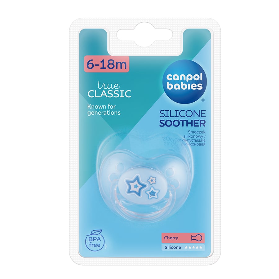 Канпол FOR KIDS Canpol soother silicone symmetrical. 6-18m Newborn baby 4164