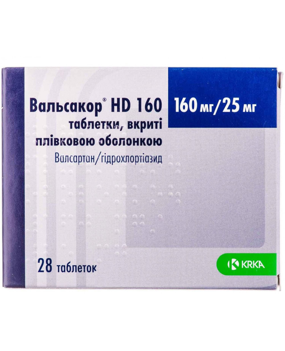 Вальсакор MEDICINES Valsacor HD tablets 160mg+25mg x 28