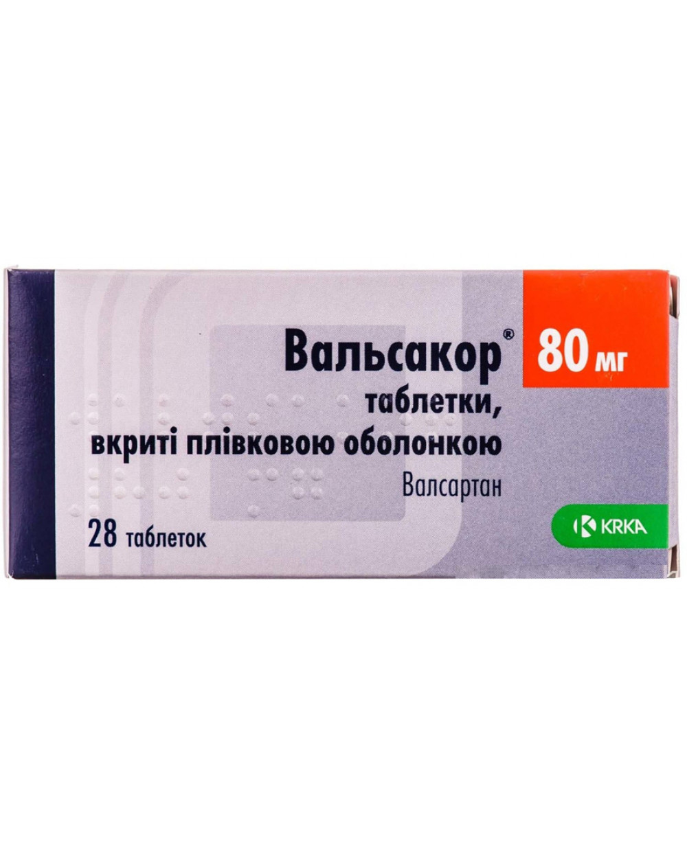 Вальсакор ԴԵՂՈՐԱՅՔ Վալսակոր դեղահատեր 80մգ x 28