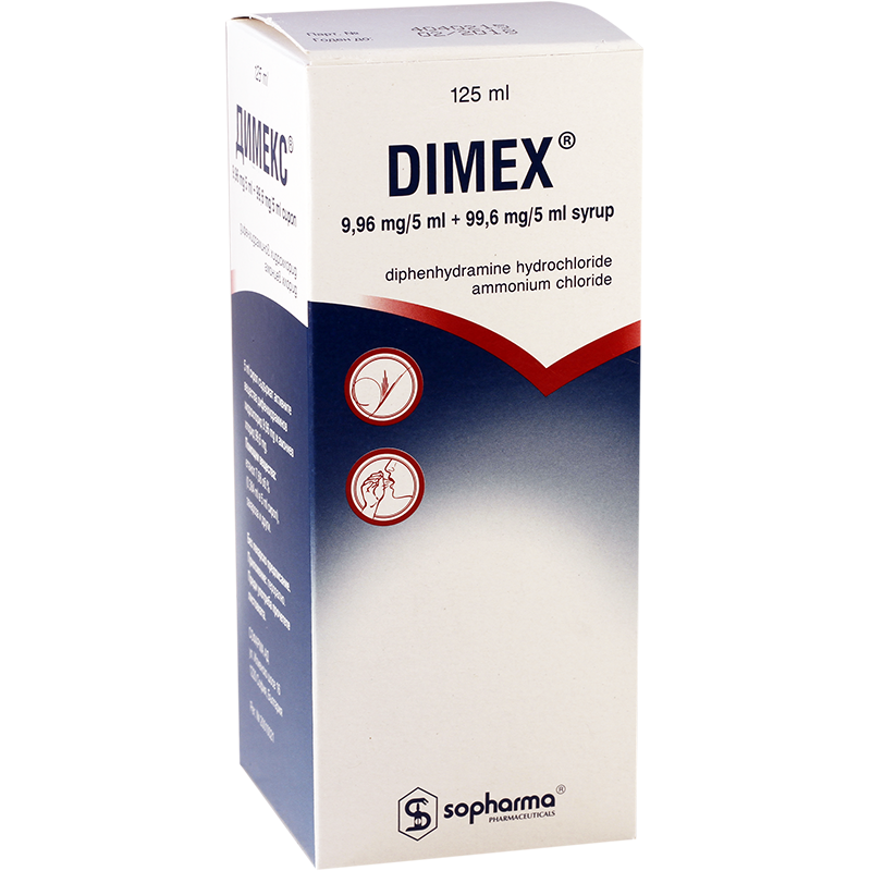 Димекс MEDICINES Dimex syrup 125ml