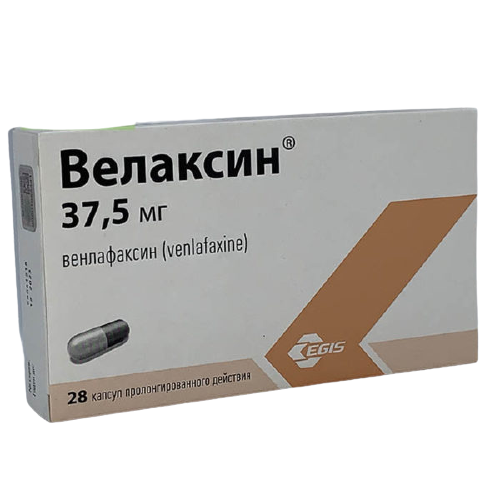 Велаксин MEDICINES Velaxin capsules 37,5mg x 28