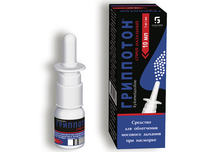 Гриппотон MEDICINES Grippoton nasal spray 1mg/ml; 10ml