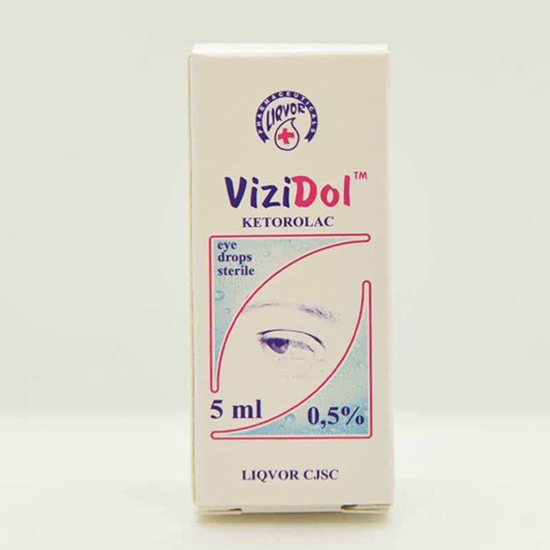 Визидол MEDICINES Vizidol eye drops 0,5% 5ml vial