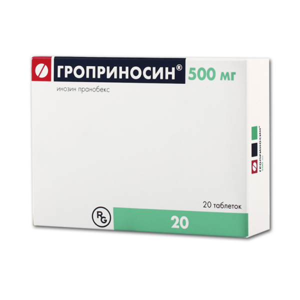 Гроприносин ԴԵՂՈՐԱՅՔ Գրոպրինոսին դեղահատեր 500մգ x 20