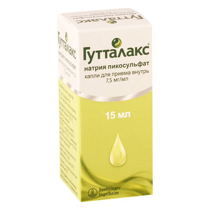 Гутталакс MEDICINES Guttalax drops 7,5mg/ml; 15ml