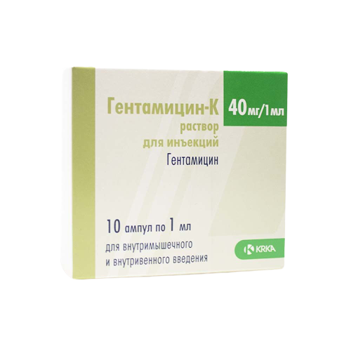 Гентамицин MEDICINES Gentamicin-K ampoules 40mg 1ml x 10