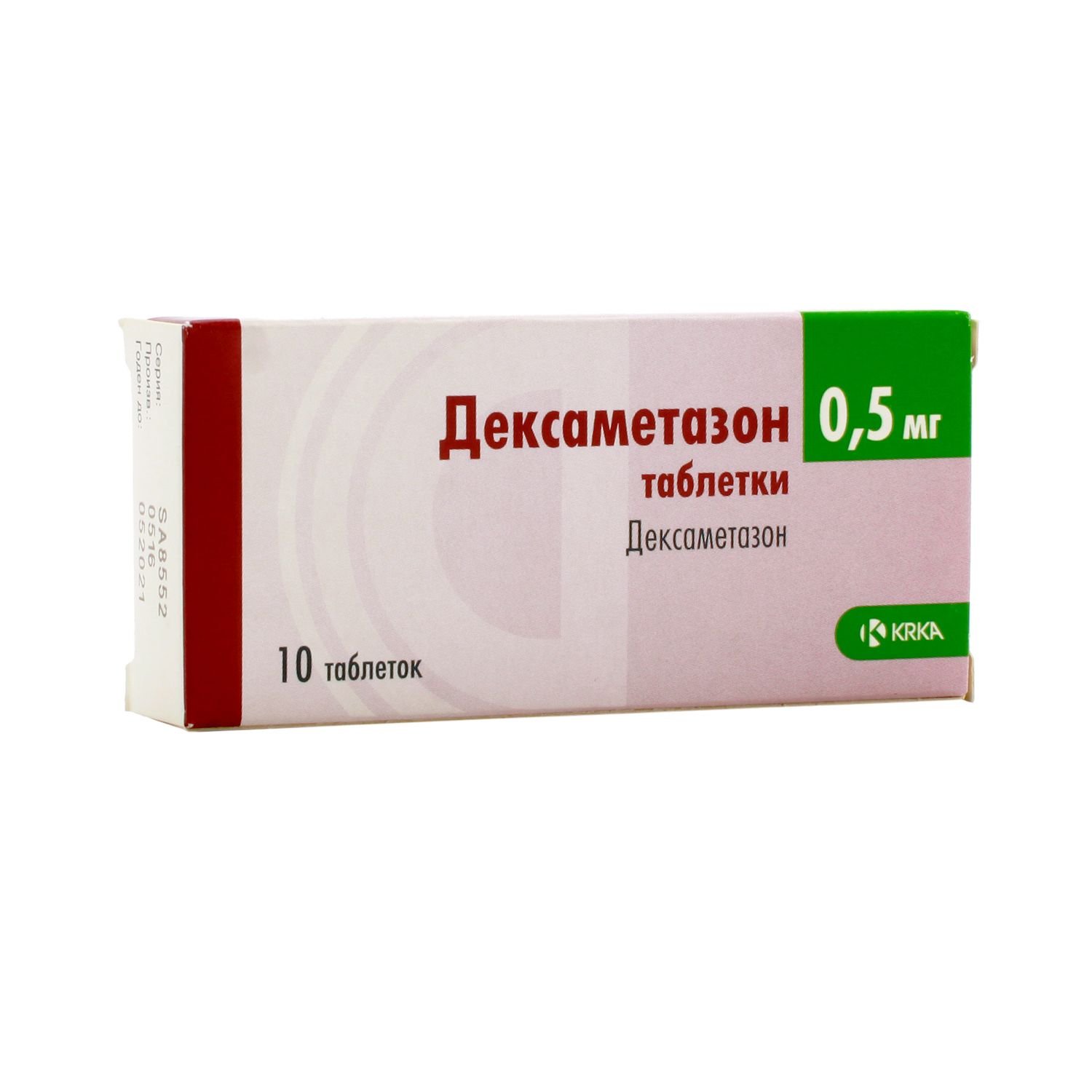 Дексаметазон MEDICINES Dexamethason tablets 0,5mg x 10 KRKA