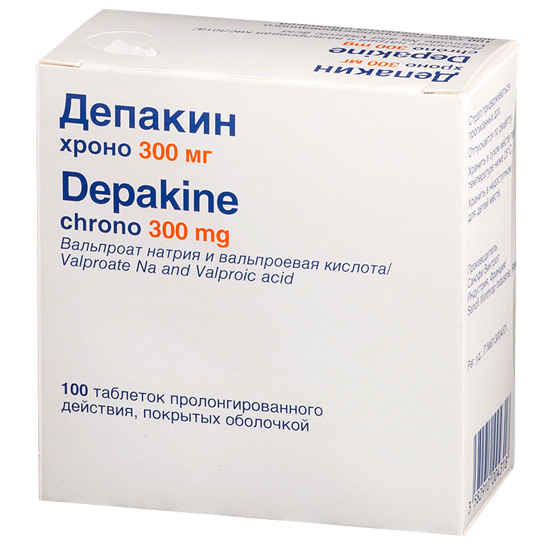 Депакин MEDICINES Depakine Chrono tablets 300mg x 100