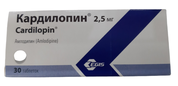 Кардилопин ԴԵՂՈՐԱՅՔ Կարդիլոպին դեղահատեր 2,5մգ x 30