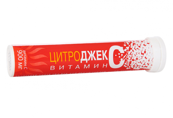 Витамин MEDICINES Vitamin C Citrojacks effervescent tablets 900mg x 20 Malkut