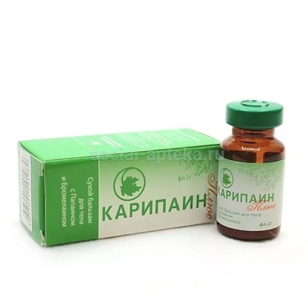 Карипаин MEDICINES Карипаин плюс сух. бальз. д/т с Пап. и Бр. фл 1г