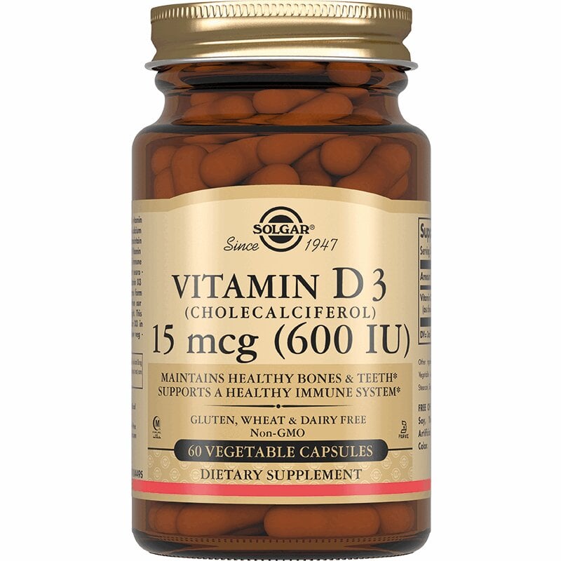 Витамин MEDICINES Vitamin D3 600IU capsules x 60 Solgar