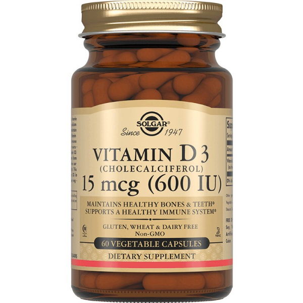 Витамин ԴԵՂՈՐԱՅՔ Վիտամին D3 600ՄՄ դեղապատիճներ x 60 Սոլգար