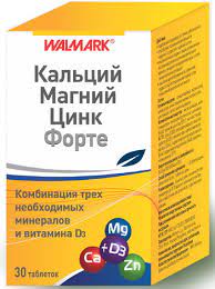 Кальций MEDICINES Calcium-Magnesium-Zinc Forte tablets x 30 Walmark