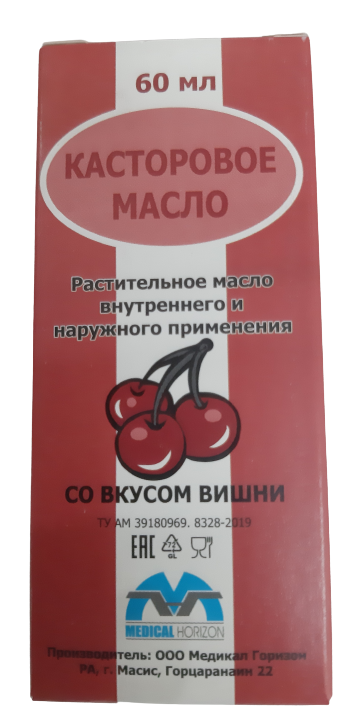 Касторовое MEDICINES Castor oil (cherry) 60ml Medical Horizon