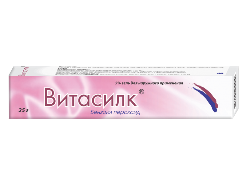 Витасилк ЛЕКАРСТВЕННЫЕ СРЕДСТВА Витасилк гель 5% 25г