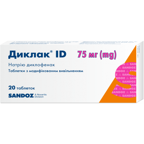 Диклак MEDICINES Diclac ID 75 tablets 75mg x 100