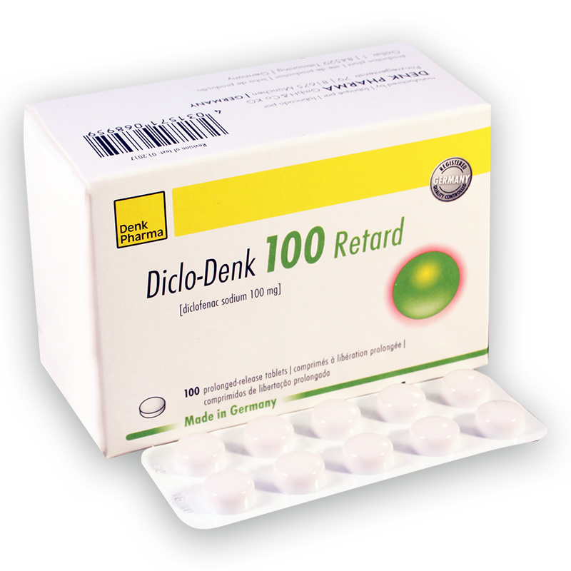 Дикло MEDICINES Diclo-Denk retard tablets 100mg x 100