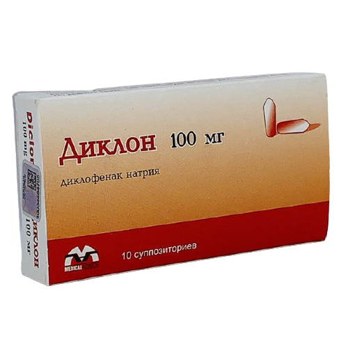 Диклон MEDICINES Diclon suppositories 100mg x 10