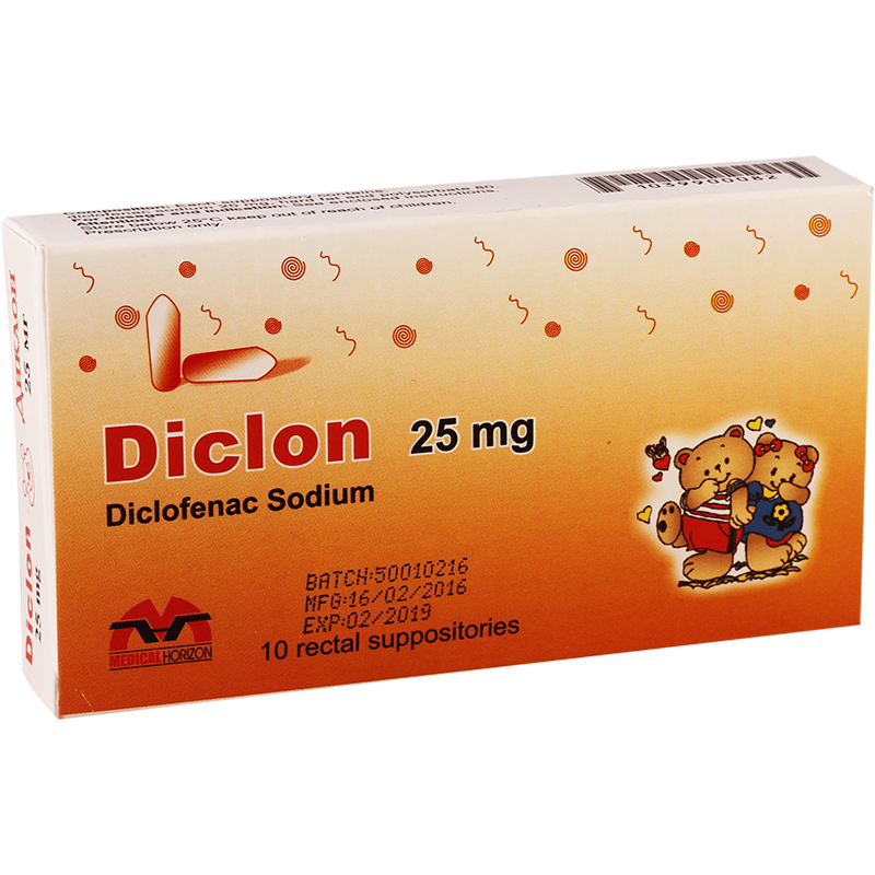 Диклон MEDICINES Diclon suppositories 25mg x 10