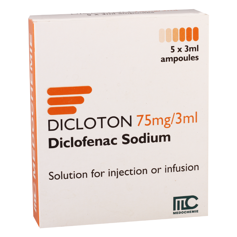 Диклотон MEDICINES Dicloton 75mg/ml; 3ml ampules x 5