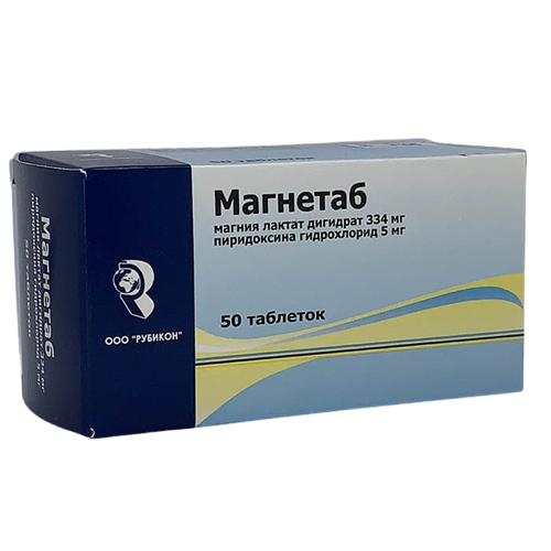 Магнетаб MEDICINES Magnetab tablets 334mg/5mg x 50