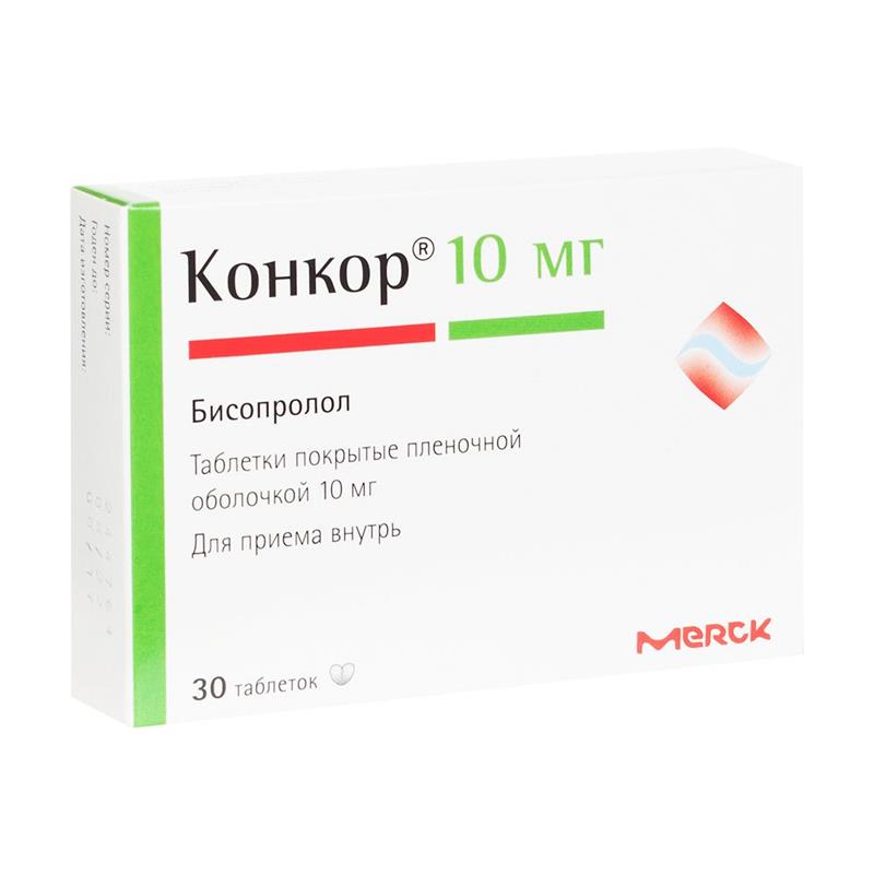 Конкор MEDICINES Concor tablets 10mg x 30